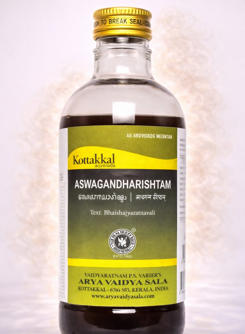 Kottakkal Ayurveda Aswagandharishtam | Classical Ayurvedic Herbal Tonic | Fermented Ashwagandha Formula for Strength & Vitality | Internal Use - Image 1